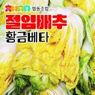 [진주텃밭우리먹거리협동조합] 2024 황금 절임배추 20kg (황금베타) - 11/19 ~ 11/22 출고 가능