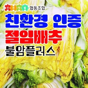 [진주텃밭우리먹거리협동조합] 2024 친환경인증 절임배추 20kg (불암플러스/유기농&무농약) - 12/10 ~ 12/11 출고 가능